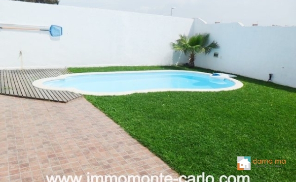 villa meublée ou vide avec piscine de plage à Sid Abed 