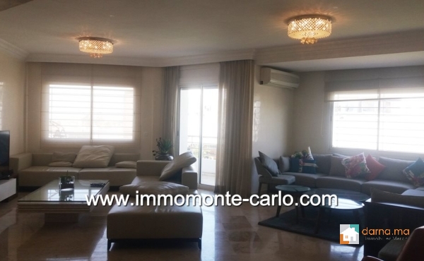 Appartement meublé avec terrasse à Hay Riad 