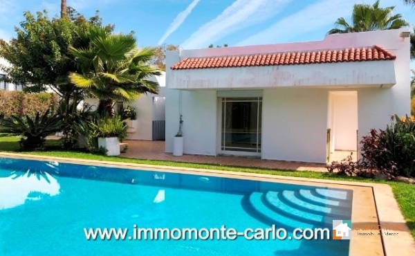 Très belle villa avec piscine à louer à Souissi 