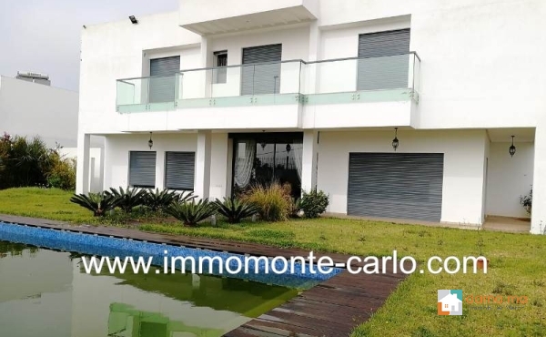 villa meublée avec piscine à Souissi 